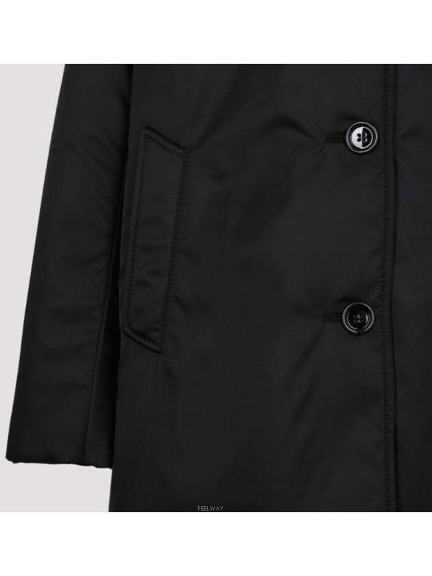 Triangle Logo Re-Nylon Jacket Black - PRADA - BALAAN 4