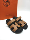 Chypre Sandals Calfskin Brown H222299Z - HERMES - BALAAN 8