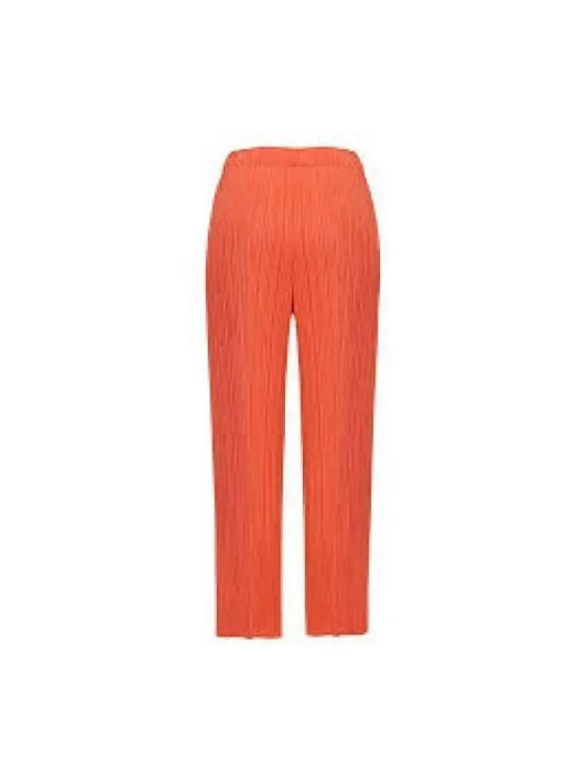 MC November Pleated Straight Pants Orange - ISSEY MIYAKE - BALAAN 1