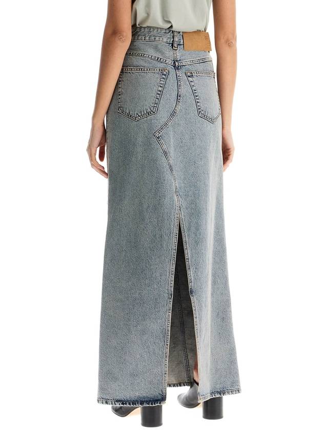 maxi denim skirt in seven - MAISON MARGIELA - BALAAN 3