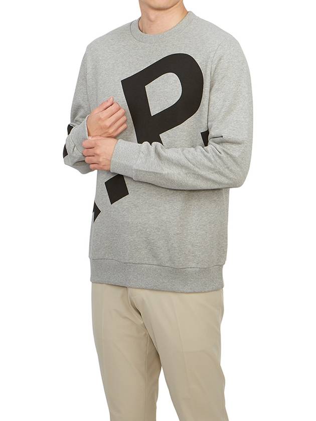 Cory Big Logo Cotton Sweatshirt Grey - A.P.C. - BALAAN 5