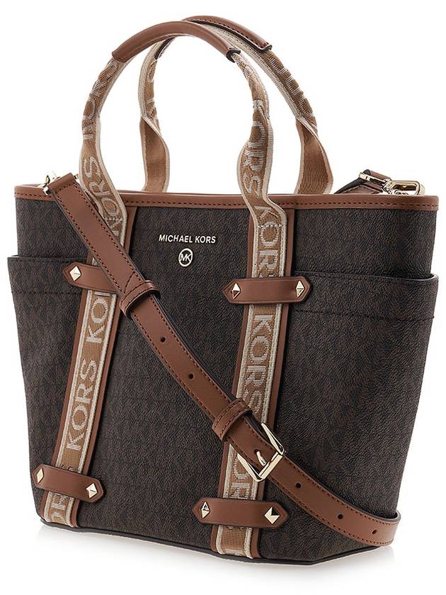 Maeve Small Logo Tote Bag Brown - MICHAEL KORS - BALAAN 3