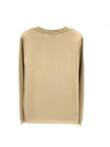 Small Heart Logo Sweatshirt Beige - AMI - BALAAN 4