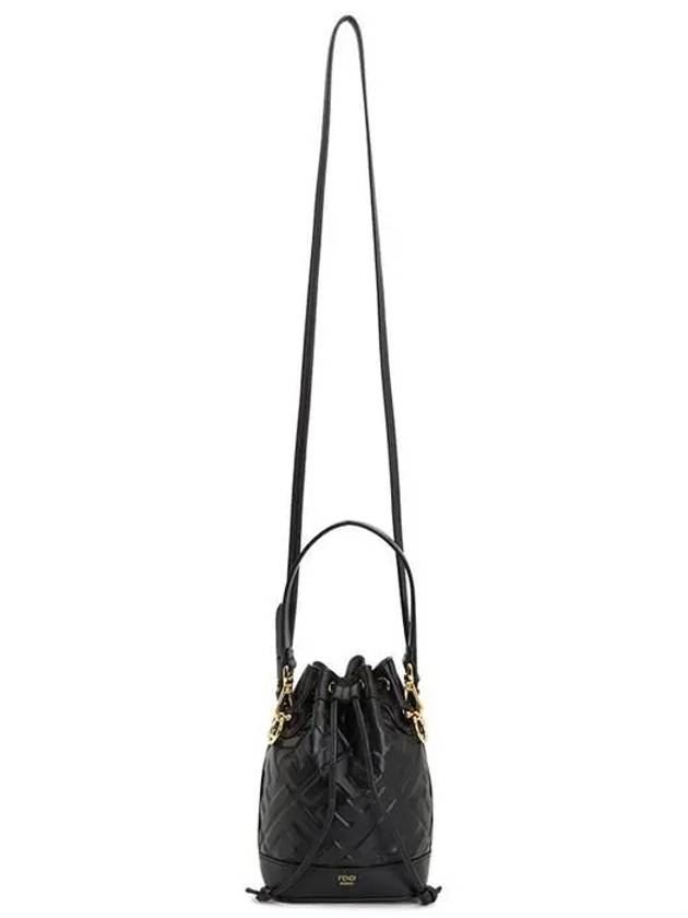 Mon Tresor FF Motif Leather Mini Bag Black - FENDI - BALAAN 7