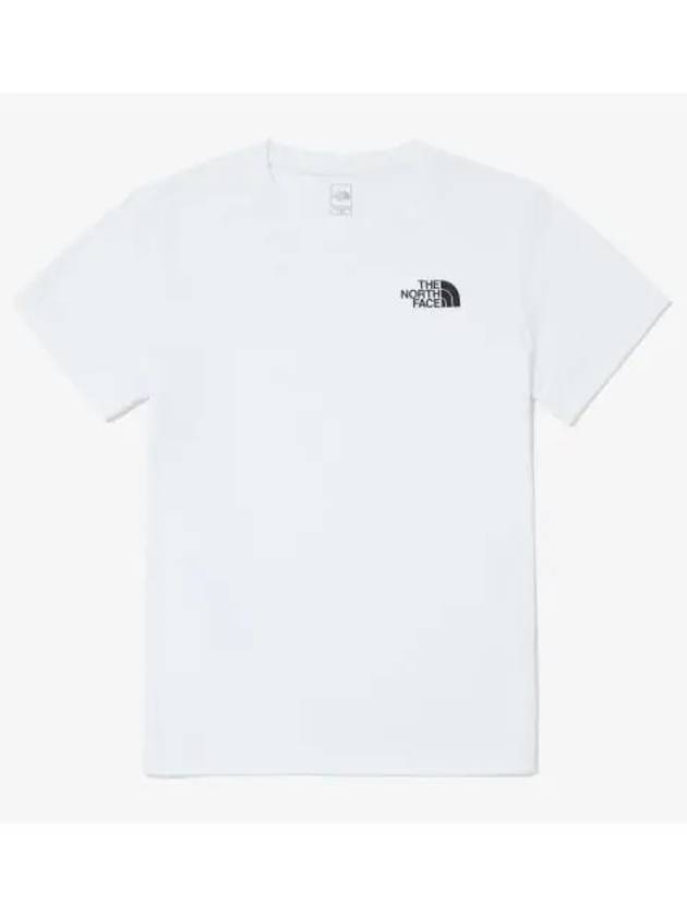 The North Face KIDS Recovery Short Sleeve Round Tee NT7UQ03T WHT - THE NORTH FACE - BALAAN 1