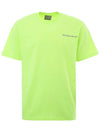 Number Printing Short Sleeve T-Shirt Fluo Yellow - VETEMENTS - BALAAN 2