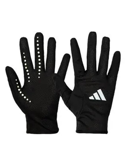 Running Logo Gloves Black - ADIDAS - BALAAN 2