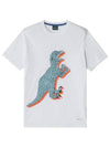 Men's Dino Short Sleeve T-Shirt White - PAUL SMITH - BALAAN 2