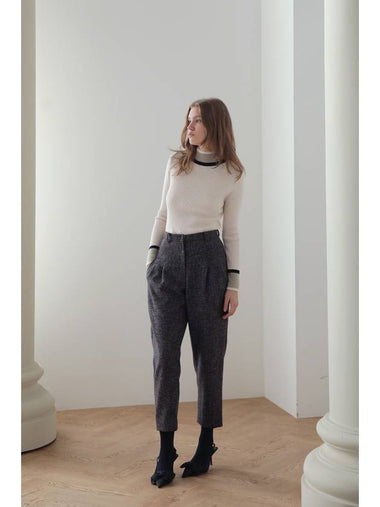 Caigienne High Waist Wool Baggy Pants - CAHIERS - BALAAN 1