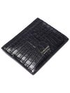 Logo Crocodile Card Wallet Black - TOM FORD - BALAAN 6