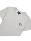 Denise Embroidered Logo Short Sleeve T-shirt Ecru - A.P.C. - BALAAN 4