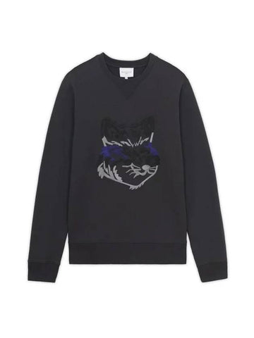 Big Fox Embroidery Regular Sweatshirt Anthracite - MAISON KITSUNE - BALAAN 1