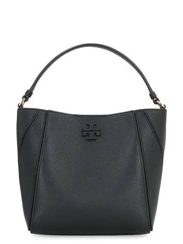 Mcgraw Logo Small Bucket Bag Black - TORY BURCH - BALAAN 2