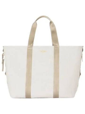 Alpha Bravo Essentials Large East West Tote Bag Off White Tan Handbag - TUMI - BALAAN 1