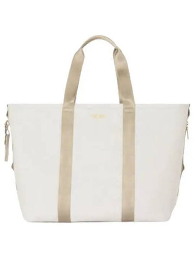 Alpha Bravo Essentials Large East West Tote Bag Off White Tan - TUMI - BALAAN 1