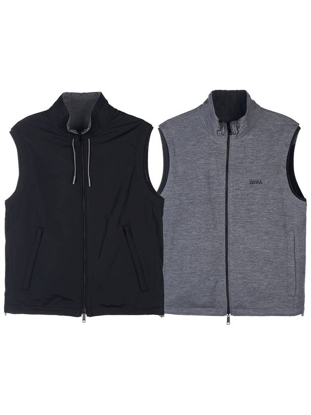 Zegna Men’s Reversible Vest E7T33 7110B 001 - ERMENEGILDO ZEGNA - BALAAN 1