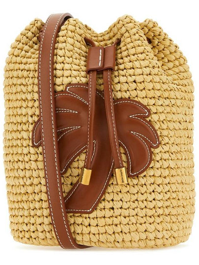 Farm Bucket Bag Beige - PALM ANGELS - BALAAN 2