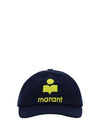 Tyron Logo Cotton Ball Cap Navy - ISABEL MARANT - BALAAN 1