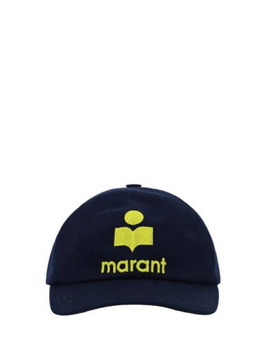 Tyron Logo Cotton Ball Cap Navy - ISABEL MARANT - BALAAN 1