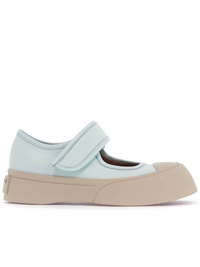 Nappa Leather Mary Jane Low Top Sneakers Mint - MARNI - BALAAN 2