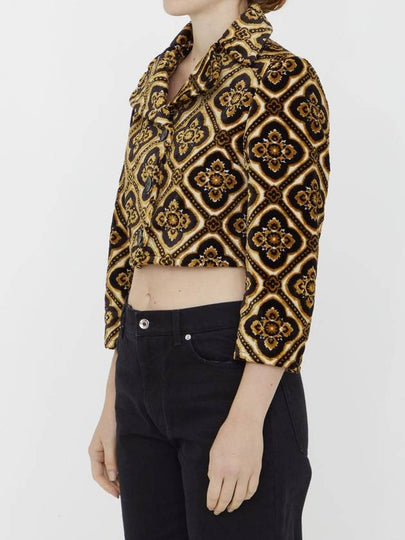 Velvet Cropped Jacket - ETRO - BALAAN 2