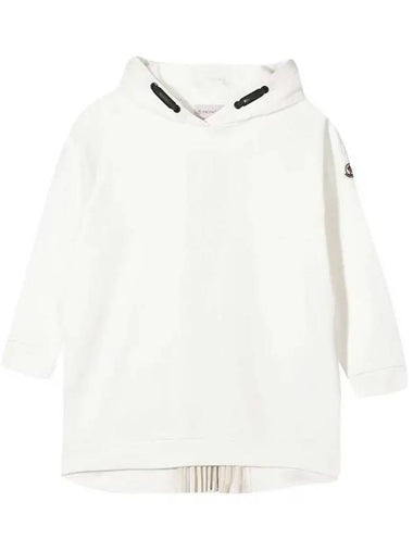 Kids Women s Logo Hooded Dress White 8I725 10 809AG 034 - MONCLER - BALAAN 1