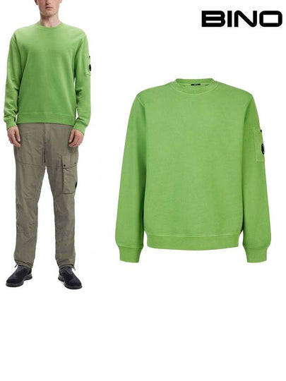 Lens Wappen Cotton Sweatshirt Green - CP COMPANY - BALAAN 2