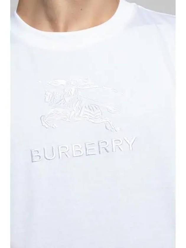 EKD Cotton Short Sleeve T-Shirt White - BURBERRY - BALAAN 3