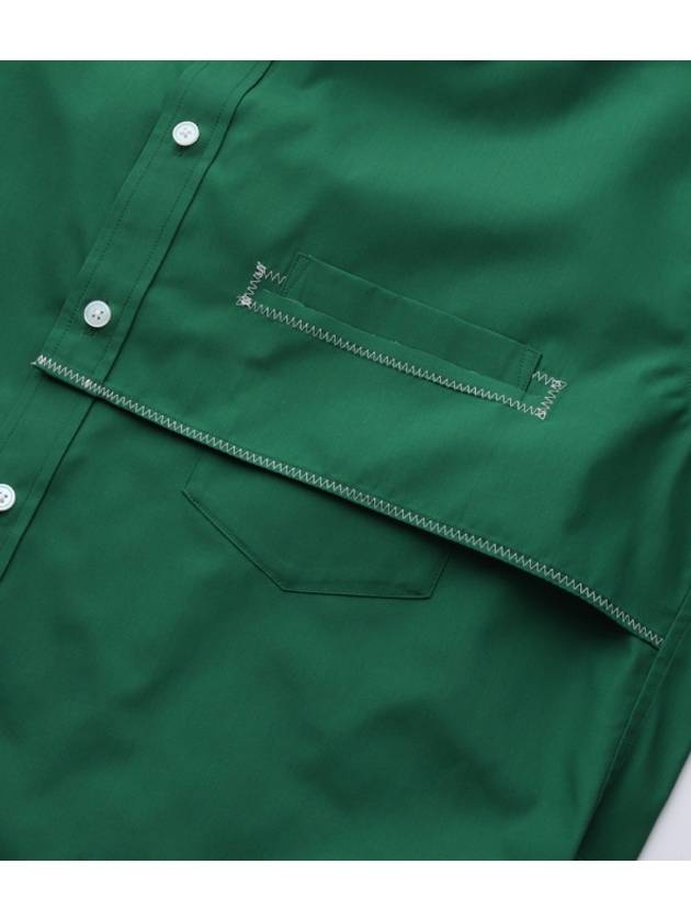 pocket stitched buttoned shirt - KOLOR - BALAAN 4