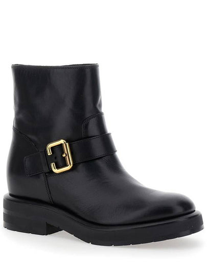 'Coddington' Black Ankle Boots With Paddington Buckle In Leather Woman - CHLOE - BALAAN 2