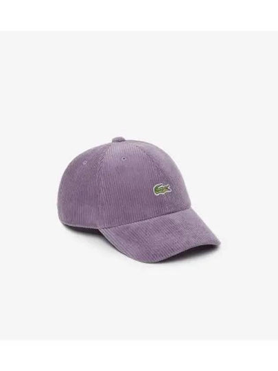 corduroy baseball cap lavender - LACOSTE - BALAAN 2