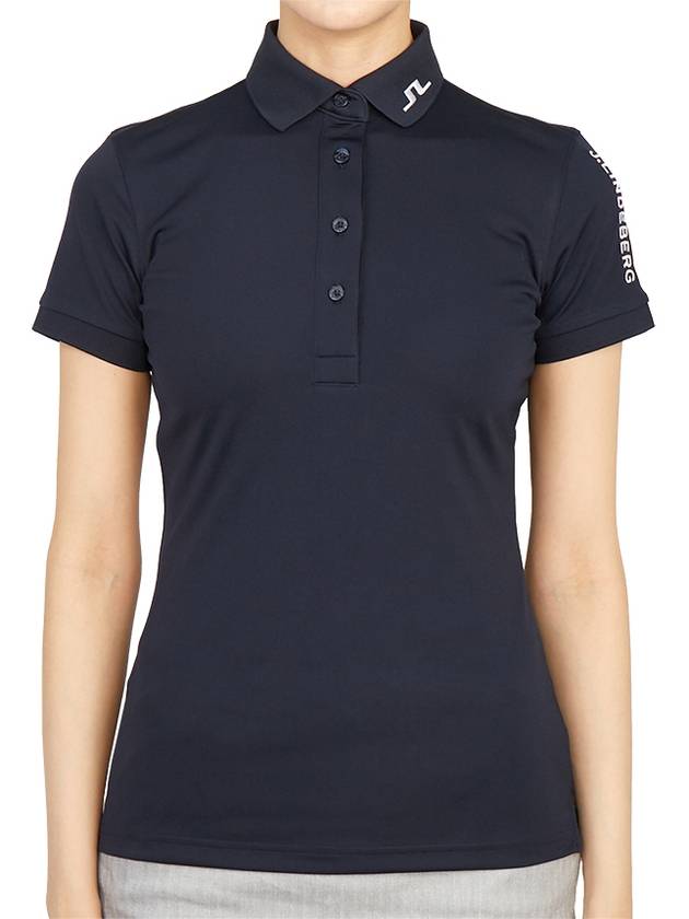 Women's Tour Tech Golf Polo Navy - J.LINDEBERG - BALAAN 2