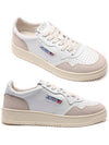 Medalist Suede Low Top Sneakers White - AUTRY - BALAAN 3