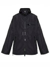 W-Henness Piped Oval D Logo Nylon Winderbreaker Black - DIESEL - BALAAN 2