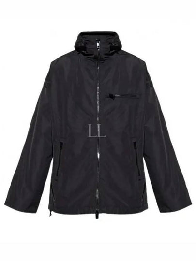 W-Henness Piped Oval D Logo Nylon Winderbreaker Black - DIESEL - BALAAN 2