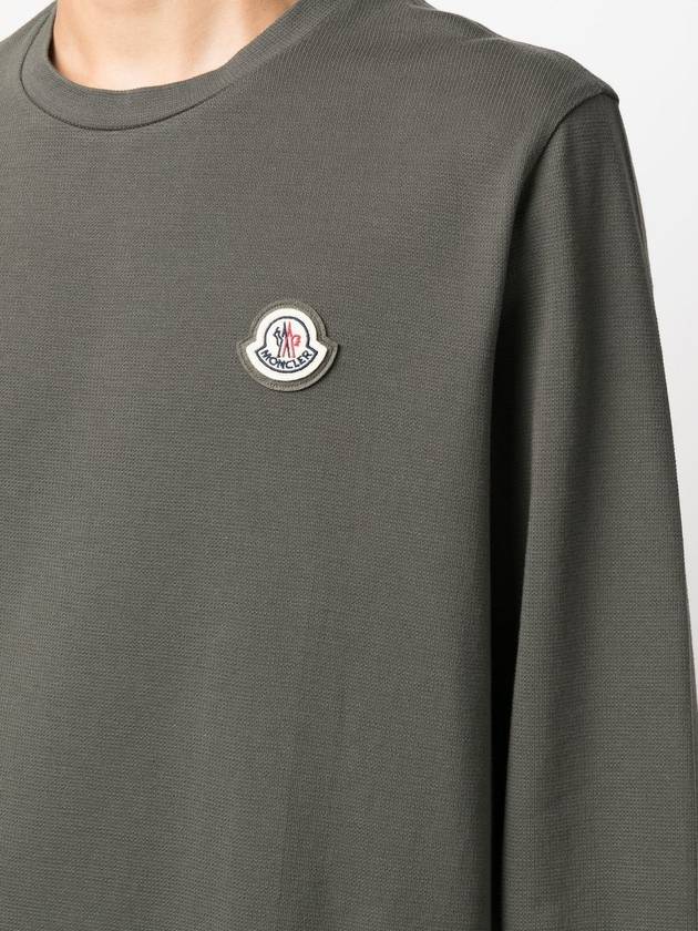 Logo Long Sleeve T-Shirt Olive - MONCLER - BALAAN 7