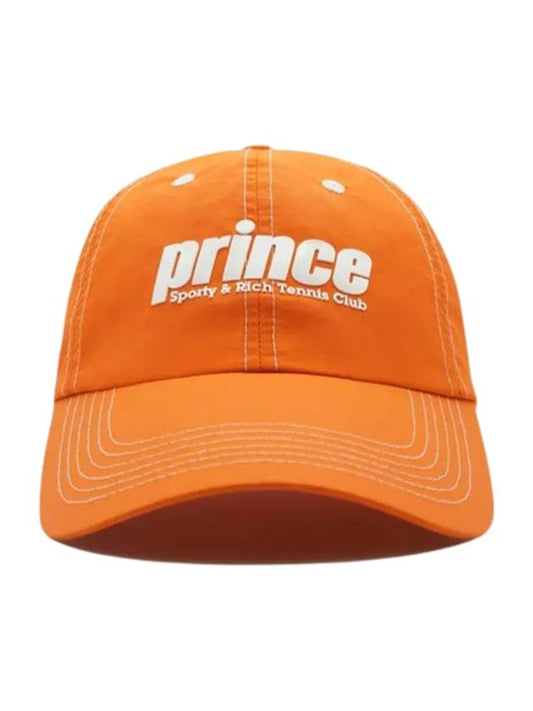 Prince Sporty Nylon Ball Cap Orange - SPORTY & RICH - BALAAN.