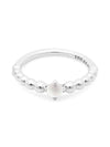 April birthstone milky white ring silver - PANDORA - BALAAN 1