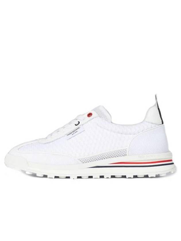 Heavy Athletic Mesh Tech Runner Low Top Sneakers White - THOM BROWNE - BALAAN 2