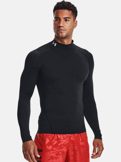 UA Heart Gear Compression Mock Long Sleeve T-Shirt Black - UNDER ARMOUR - BALAAN 2