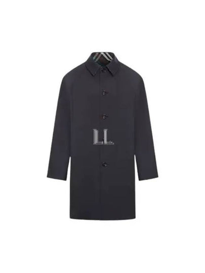 Check Reversible Gabardine Hastings Long Car Single Coat Black - BURBERRY - BALAAN 2