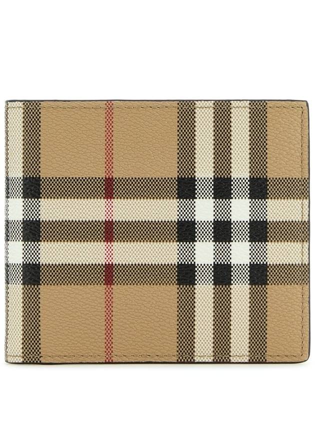 Men's Vintage Check Half Wallet Beige - BURBERRY - BALAAN 2