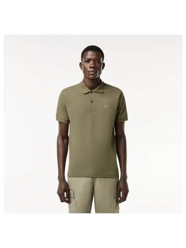 Men s Classic Fit Short Sleeve Polo Khaki - LACOSTE - BALAAN 1