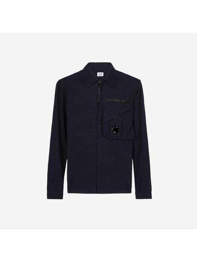 Tylon P Lens Overshirt Zip Up Jacket Navy - CP COMPANY - BALAAN 2