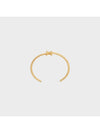 Triomphe Asymmetric Cuff Brass Bracelet Gold - CELINE - BALAAN 3