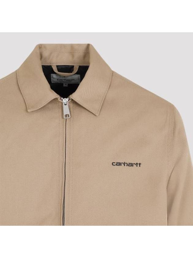 Module Script Leather Zip Up Jacket Beige - CARHARTT WIP - BALAAN 6