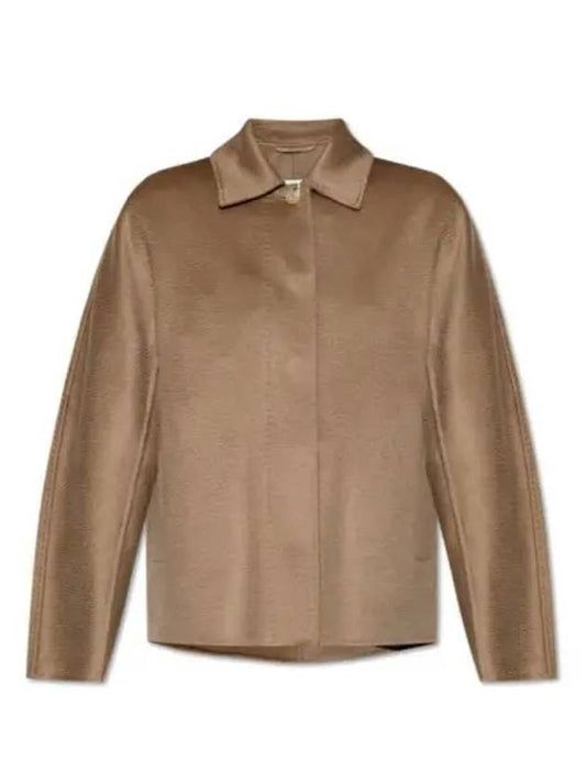 Midas Cashmere Shirt Jacket Brown - MAX MARA - BALAAN 1