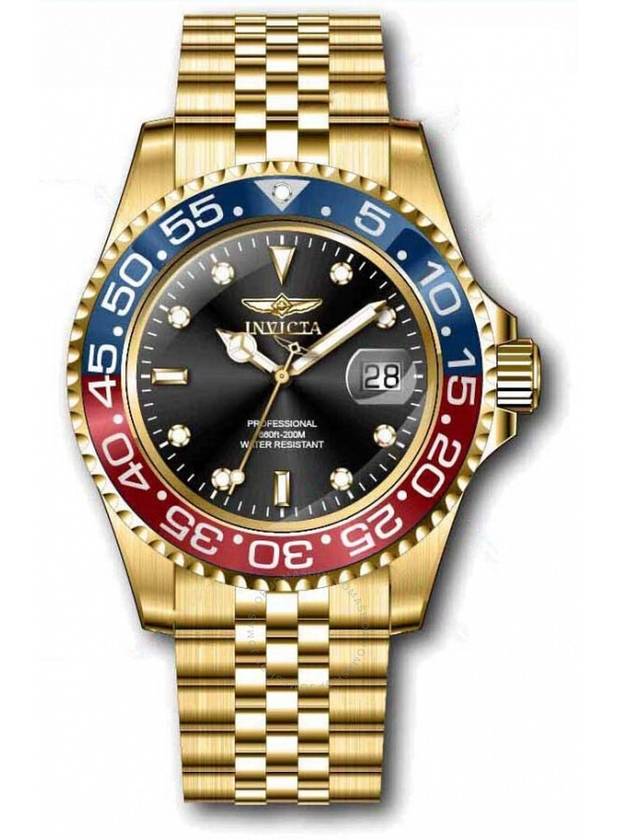 Invicta Pro Diver Quartz Black Dial Pepsi Bezel Men's Watch 36041 - INVICTA - BALAAN 2