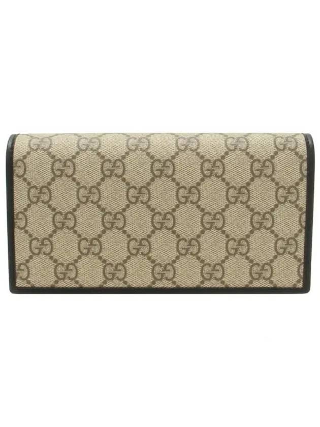 Horsebit 1955 Chain Long Wallet Black Beige - GUCCI - BALAAN 4