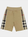 Kids Check Cotton Shorts Pants Archive Beige 8051437 A7026 - BURBERRY - BALAAN 1